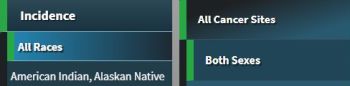 sample data selection menu